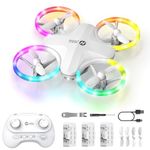 Holy Stone HS180 Kids Mini Drone with LED Lights for 6-12 Year Old Boys Girls, Small RC Quadcopter with 3 Batteries 21 Mins Flight, 360° Flips, Easy to Fly, Birthday Gift for Kids