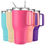 mininoo 40 oz Tumbler with Handle and Straw, Insulated Tumbler with Handle Leak Proof, Large Tumbler with Lid and Straw