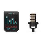 GoXLR Mini - Mixer & USB Audio Interface for Streamers & RØDE PodMic Broadcast-quality Dynamic Microphone with Integrated Swing Mount for Podcasting, Streaming, Gaming, and Voice Recording