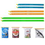 INOVERA (LABEL) Plastic Airtight Bag Sealer Sealing Clips Sticks Chips, Assorted Color (3 Size, Pack of 6)