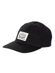 Levi's Men's Relaxed Dad Heritage Cap, Black, One, REGULARBLACK, M