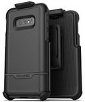 Encased Samsung S10e Belt Clip Protective Holster Case (2019 Rebel Armor) Heavy Duty Rugged Full Body Cover w/Holder for Galaxy S10e (Black) for Samsung Galaxy S10 E