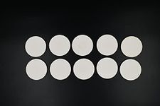 IVEI DIY MDF Wood Sheet Round Craft Magnet with Primer Plain MDF Fridge Magnet Blanks Cutouts- Set of 10 with 3mm- 3in Dia for Painting Wooden Sheet Craft, Decoupage, Resin Art Work & Decoration