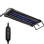 NICREW ClassicLED Gen 2 Aquarium Light, 11 Watts, Dimmable LED Fish Tank Light with 2-Channel Control, White and Blue LEDs, Size 12 to 18 Inch