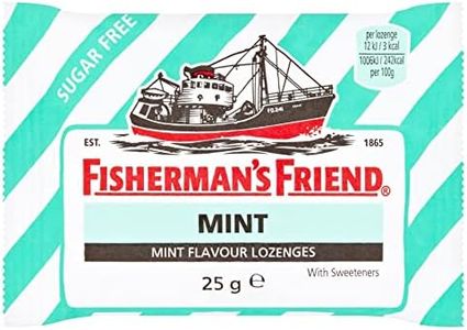 Fishermans Friend Mint Sugar Free Extra Strong Menthol Lozenges, Pack of 24 (25 g)