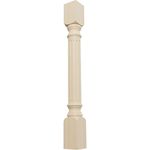 Ekena Millwork COL03X03X35RIRW 3 3/4-Inch W x 3 3/4-Inch D x 35 1/2-Inch H Richmond Fluted Cabinet Column, Rubberwood