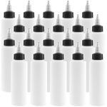 KOHAND 20 Pack 120ML/4OZ Plastic Squeeze Dispensing Bottles with Twist Cap, Empty Tip Nozzle Applicator