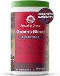 Amazing Grass Berry Flavor Drink Powder, 60 Servings, Green Super Food, 17-Ounce Container, 1.025-Inch