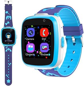ETPARK Reloj Inteligente, Relojes Llamadas Chat de Voz SOS Control Parental Cmara música Juegos multicolor Relojes Telefono Regalo para Niños Niña de 3-12 Años