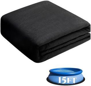 Ground Pool Liner Pad, Round Heavy Duty Outdoor Pool Pads for Above Ground Pools, Black Swimming Pool Liners for Padding, Thick Pool Mats