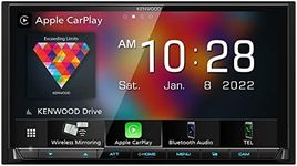 KENWOOD DMX9708S 6.95-Inch Capacitive Touch Screen, Car Stereo, Wired and Wireless CarPlay and Android Auto, Bluetooth, AM/FM Radio, MP3 Player, USB Port, Double DIN, 13-Band EQ, SiriusXM…