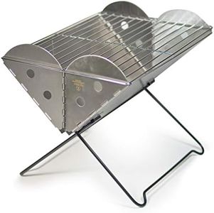 UCO Flatpack Portable Stainless Steel Grill and Fire Pit