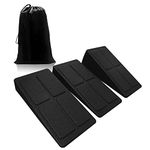 Topfinder Slant Board for Calf Stretching, Adjustable Incline Board Squat Ramp Deadlift Wedge Block, Set of 3 Foot Leg Stretchers Yoga Foam Wedge