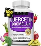 Toplux Quercetin with Bromelain and Zinc 1050mg - Advanced Immune Support Supplement, Supports Antioxidant, Immune System, for Men Women, 60 Capsules