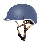 Exclusky Bike Helmet with USB Rechargeable Rear Light, Adult Cycle Helmet for Men Women, Adjustable Urban Commuter Helmet Bicycle Scooter Skateboard Helmet Size 56-61cm