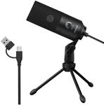 FIFINE USB Microphone for PC Computer, Recording Condenser Mic for Laptop MAC/Windows for Vocals,Voice Overs,Streaming Broadcast, Music, YouTube Videos-K669B