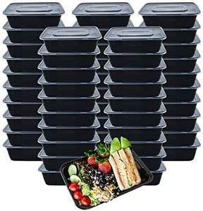 HOMEE Meal Prep Containers 50 Pack/26oz Reusable Food Storage Containers Bento Lunch Box with Lids Made of BPA Free Plastic, Stackable, Microwavable, Freezer, and Dishwasher Safe Gift