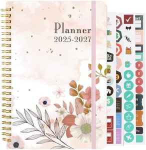 Spardar 2025-2027 Monthly Planner/Calendar, 6.3" × 8.4", Monthly Calendar with Happy Planner Accessories, Spiral Bound, Office Home School Supplies for Women & Men