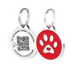 Pet Dwelling Smart NFC - QR Code Pet ID Tag for Dogs and Cats - Online Pet Profile - Scan Tag Location - Instant Email Notification