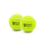 Pets and People Co. Roll and Retrieve Set (2 pcs) - Tennis Ball Set for Dogs - Pitbull Certified - Dog Ball Toy - Perfect for Heavy Chewers