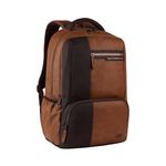 Gear Vintage 4 19"/28L anti theft faux leather Medium Water Resistant Laptop Backpack/Casual Backpack/Daypack/Travel Backpack/College Bag For Men/Women(Tan-Brown)