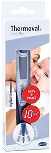 THERMOVAL, Termómetro Digital Clínico Kids Flex, Termómetro para Bebés, Rápido y Preciso, Medir la Fiebre, Axila, Oral y Rectal, Punta Flexible
