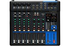 Yamaha MG10XUF Mixing Console - Compact Mixer with 10 Input Channels, SPX Digital Effects, USB Audio Functions and D-PRE Mic Preamps (Fader Version), Black