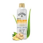 Gold Bond Clear Body Powder Spray, 198g Spray Bottle, No-Mess, Talc-Free Odour Eliminator and Moisture Absorbing Powder With Aloe and Ginger Extract that Refreshes, Protects and Absorbs, Clean Scent