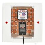 FARM INNOVATORS 4250 Circulated Air Digital Incubator, 41 Egg, 120 Vac, 99-100 Deg F, Clear