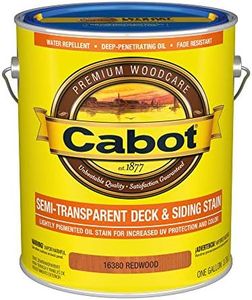 Cabot Semi-Transparent Wood Stain + Sealer, Low VOC, Redwood, Gallon