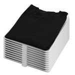 Adorila 10 Pack T Shirt Organizer Closet Organizer Clothing Trays, Folding Clothes Board Stackable, Shirt Receipt Board Organizer