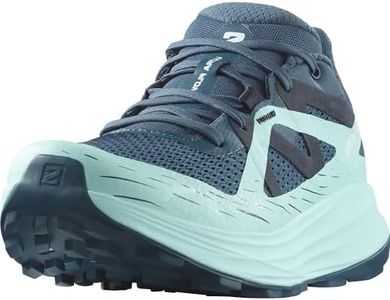 Salomon Ultra Flow Gore Tex Zapatillas Impermeables de Trail Running para Mujer, Resistente al mal tiempo, Amortiguación del asfalto al sendero, Preparada para terrenos mixtos, Deep Dive, 40