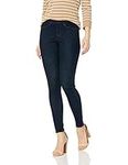 HUE Women's Solid Color Original Jeanz Denim Legging Hosiery, Midnight Rinse, S