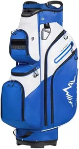 UNIHIMAL Golf Cart Bag, 15 Way Organizer Divider Top with Handles and Rain Cover (Blue-White)