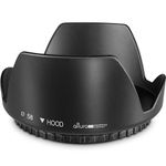 Altura Photo 58MM Tulip Flower Lens Hood for Canon EOS 77D 80D 90D Rebel T8i T7 T7i T6i T6s T6 SL2 SL3 DSLR Cameras with Canon EF-S 18-55mm f/3.5-5.6 is Lens and Select Nikon Lenses