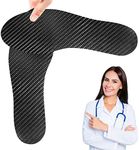 Carbon Fiber Insole, 1Pair 1.3mm Carbon Insert for Arthritis, Rigid Carbon Insole for Hiking, Runing, Pain Relief & Injury Recovery (10.04''-255mm-Men's 9-9.5/Women's 10-10.5)