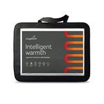 Snuggledown Intelligent Warmth Electric Blanket King Size - Dual Control 9 Heat-Settings Quilted Luxury Heated Blanket for Bed - Cotton Cover, Auto Timer, Comfortable, Machine Washable (150cm x 200cm)