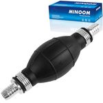 MINOOM Fuel Pump Hand Primer Bulb Fuels Rubber & Aluminum Hand Suitable for Car/Boat/Marine/Motorcycle Hand Primer Pump (12mm(1/2") )