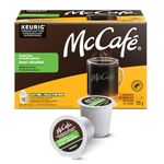 McCafé Premium Medium Dark Roast Decaf K-Cup Coffee Pods, 72 Count, For Keurig Coffee Makers