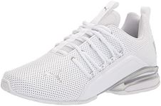 PUMA Men's Axelion Perf Cross trainer, Puma White Puma Silver, 9 UK