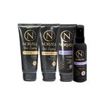 Norvell Venetian Self-Tanning Maintenance System - Renewing Exfoliator (2.5 oz) Body Buff eXmitt (Single) Venetian 4-Face (2 oz) pH Balancing Cleanser (2.5 oz) Venetian Gradual Tanner (2.5 oz)