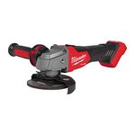 Milwaukee e x FSAG125X-0X M18 Fuel Angle Grinder 125 mm with Slide Switch, Red, 0