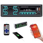 Single Din Car Stereo,Single Din Car Radio Receiver Car Stereo with APP Control Dual Bluetooth MP3 Player FM Radio,Car Audio Receivers Support USB SD AUX-in