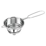 5Qebhram Stainless Steel Tea Strainer Chai Chhalni Coffee Sieve Tea Filter Juice and Oil Channi with SS Double MESH- Cone Shaped