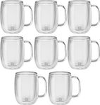 ZWILLING J.A. HENCKELS 39500-118 Sorrento Plus Double Wall Coffee Mug - 355 ml / 11.8 oz - Set of 8 for The Price of 6