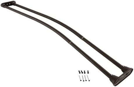 KINGSTON BRASS CCD2175 Adjustable 60" to 72" Double Curved Stainless Steel Shower Curtain Rod, Oil Rubbed Bronze