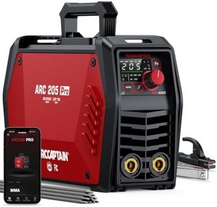 ARCCAPTAIN iControl ARC205 Pro Stick Welder, [APP Control] 205Amp ARC/Lift TIG Welding Machine, Large LED Display, IGBT Inverter 120V/240V MMA Welder with Hot Start, Arc force, and Anti-Stick