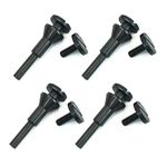 scottchen PRO Mounting Mandrel 3/8" & 1/4" Arbor Hole (4pack) for Type 1 Cut-Off Wheel 1/4" Shaft for Die Grinder Rotary Tool