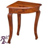 RAJ HANDICRAFT Solid Wood Lamp Side Table (Small) | Telephone Stand | Corner Stand | Side Table