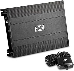 NVX NDA101 1000W MAX Power (500W) RMS N-Series Class-D 1-Ohm Stable Monoblock Subwoofer Amplifier with Included Bass Remote Knob